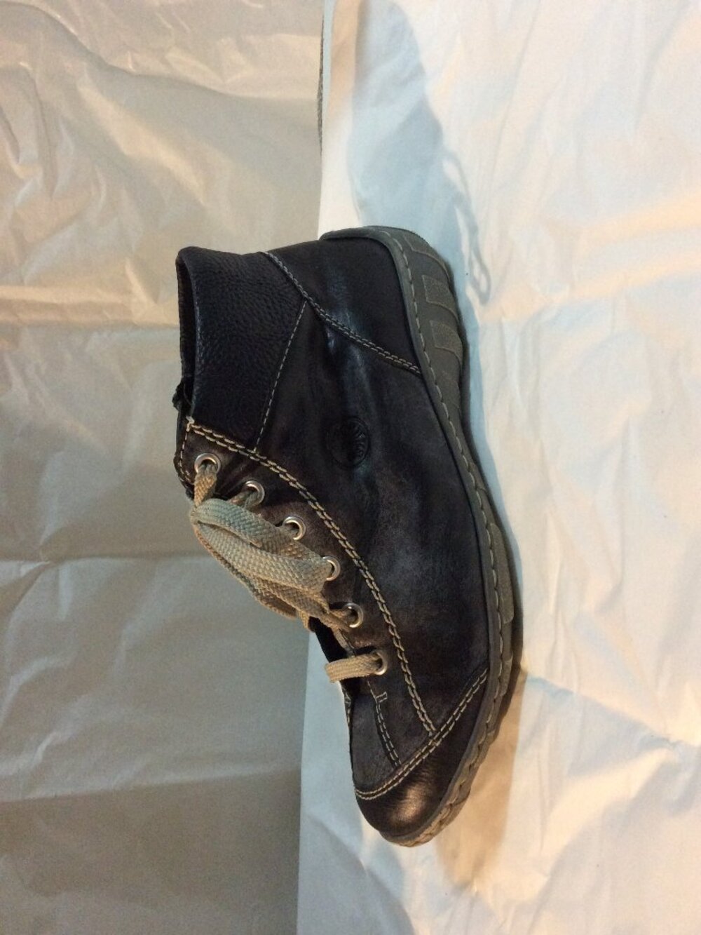 Rieker Leather Zip Ankle Boots Size 38